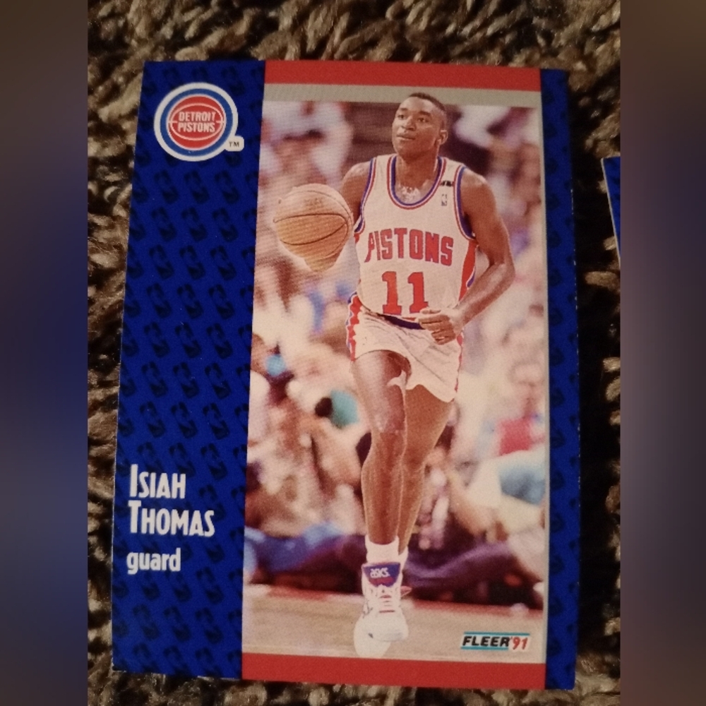 Fleer '91 Isiah Thomas Detroit Pistons Basketball Card (set of 6)